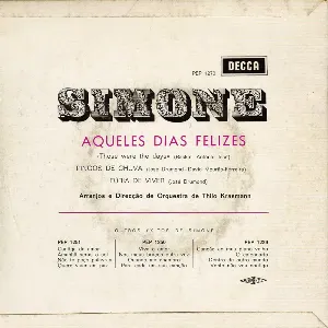 Pochette de Aqueles dias felizes (Those Were the Days) de Simone de Oliveira