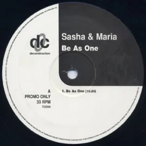 Pochette de Be as One de Sasha