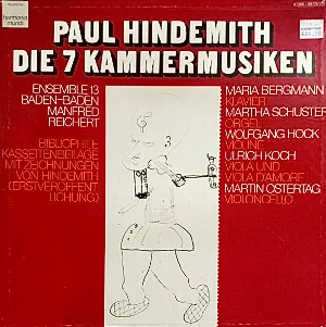Pochette de Die 7 Kammermusiken de Paul Hindemith