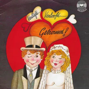 Pochette de Verlieft, verloofd, getrouwd de Frank & Mirella