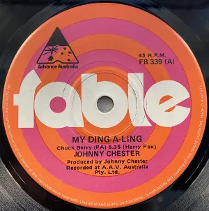 Pochette de My Ding a Ling de Johnny Chester