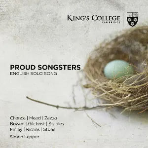 Pochette de Proud Songsters: English Solo Song de Simon Lepper - Ashley Riches - Gerald Finley - Andrew Staples - James Gilchrist - Michael Chance