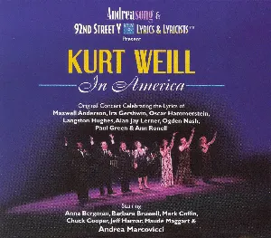 Pochette Kurt Weill in America