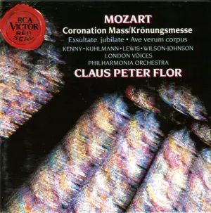 Pochette de Coronation Mass de David Wilson‐Johnson - London Voices - Claus Peter Flor - Philharmonia Orchestra - Yvonne Kenny - Wolfgang Amadeus Mozart - Keith Lewis