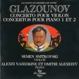 Pochette de Concerto pour violon / Concertos pour piano 1 et 2 de Alexander Glazunov - Dmitri Alexeev