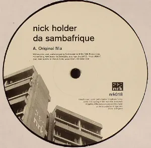 Pochette de Da Sambafrique de Nick Holder