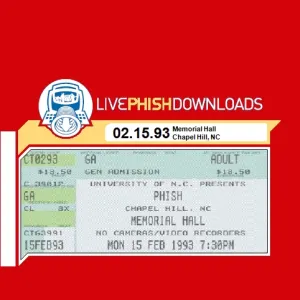 Pochette de 1993-02-15: Memorial Hall, University of North Carolina, Chapel Hill, NC, USA de Phish