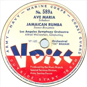 Pochette de Ave Maria / Jamaican Rumba / Pearls on Velvet de Victor Young and His Orchestra