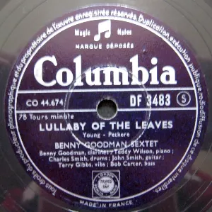 Pochette de Lullaby of the Leaves / Temptation Rag de The Benny Goodman Sextet