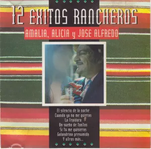 Pochette de 12 éxitos rancheros de José Alfredo Jiménez