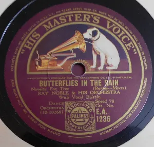 Pochette de Butterflies in the Rain / I Shall Still Keep Smiling Along de Ray Noble and His Orchestra