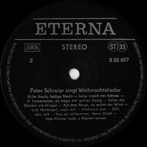 Pochette Peter Schreier singt Weihnachtslieder