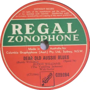 Pochette de Dear Old Aussie Blues / Beneath the Queensland Moon de Buddy Williams
