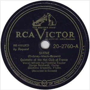 Pochette de Shine / Ebony Rhapsody de Duke Ellington and His Orchestra - Quintette du Hot Club de France