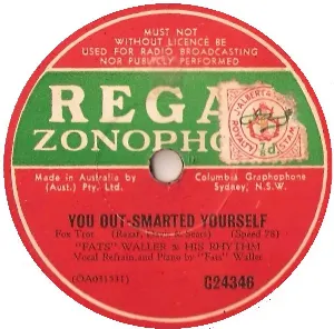Pochette de You Out-Smarted Yourself / I Won't Believe It de Fats Waller and His Rhythm