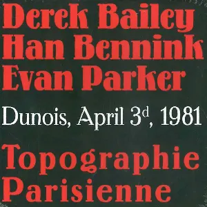 Pochette Topographie Parisienne (Dunois, April 3ᵈ, 1981)