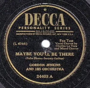 Pochette de Maybe You'll Be There / Dark Eyes de Gordon Jenkins & His Orchestra