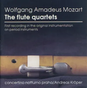 Pochette de Flute quartets de Wolfgang Amadeus Mozart