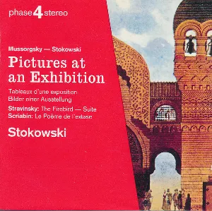 Pochette Mussorgsky – Stokowski: Pictures at an Exhibition / Stravinsky: The Firebird Suite / Scriabin: Le Poème de l’extase