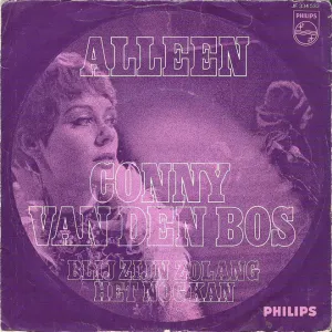 Pochette de Alleen / Blij zijn zolang het nog kan de Conny Vandenbos