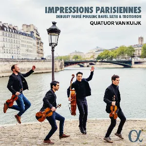 Pochette de Impressions parisiennes de Baptiste Trotignon - Francis Poulenc - Maurice Ravel - Claude Debussy - Erik Satie - Gabriel Fauré