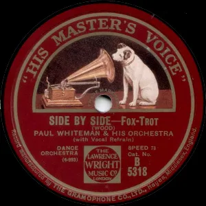 Pochette de Side by Side / Fifty Million Frenchmen Can’t Be Wrong de Paul Whiteman and His Orchestra - Nat Shilkret and His Orchestra