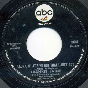 Pochette de Laura, What's He Got That I Ain't Got / Sometimes (I Just Can't Stand You) de Frankie Laine