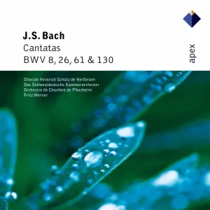 Pochette de Cantatas, BWV nos. 8, 26, 61 & 130 de Johann Sebastian Bach - Südwestdeutsches Kammerorchester Pforzheim - Fritz Werner