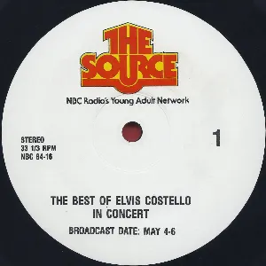Pochette The Best of Elvis Costello in Concert
