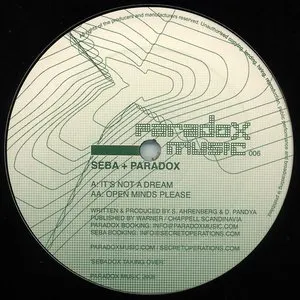 Pochette de It's Not a Dream / Open Minds Please de Paradox - Seba