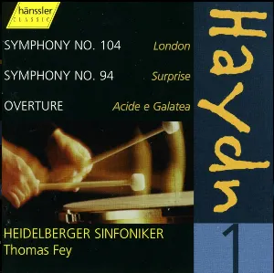 Pochette Symphonies 104, 94 / Overture 