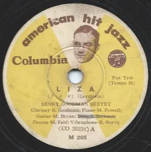 Pochette de Liza / These Foolish Things de The Benny Goodman Sextet