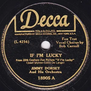 Pochette de If I'm Lucky / One More Kiss de Jimmy Dorsey and His Orchestra