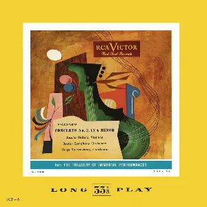 Pochette de Violin Concerto no. 2 in G minor, op. 63 de Sergei Prokofiev - Boston Symphony Orchestra - Jascha Heifetz - Serge Koussevitsky