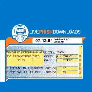 Pochette de 1991-07-13: Berkshire Performing Arts Center, Lenox, MA, USA de Phish