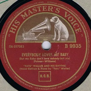 Pochette de I'm Gonna Sit Right Down and Write Myself a Letter / Everybody Loves My Baby (But My Baby Don't Love Nobody but Me) de Fats Waller and His Rhythm