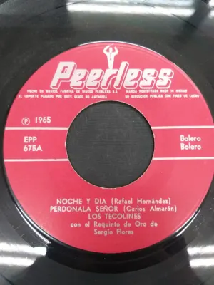 Pochette de Noche y día / Perdónala Señor / Camino verde / Espérame en el cielo de Los Tecolines - Sergio Flores