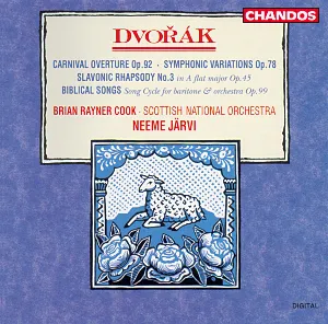 Pochette Carnival Overture, op. 92 / Symphonic Variations, op. 78 / Slavonic Rhapsody no. 3 in A flat major, op. 45 / Biblical Songs, op. 99