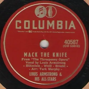 Pochette de Mack the Knife / Back o' Town Blues de Louis Armstrong & His All-Stars