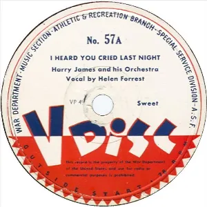 Pochette de I Heard You Cried Last Night / Velvet Moon de Harry James and His Orchestra