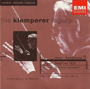 Pochette Mahler: Symphonie 9 / Wagner: Siegfried Idyll / Strauss: Metamorphosen