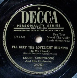 Pochette de Maybe It's Because / I'll Keep the Lovelight Burning de Louis Armstrong & His Orchestra