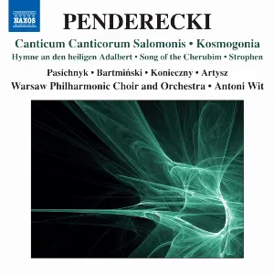 Pochette Canticum Canticorum Salomonis / Kosmogonia / Hymne an den heiligen Adalbert / Song of the Cherubim / Strophen
