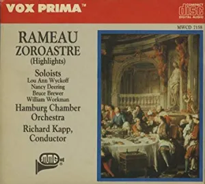 Pochette de Rameau Zoroastre (Highlights) de Richard Kapp