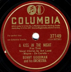 Pochette de A Kiss in the Night / For You, for Me, for Evermore de Benny Goodman and His Orchestra