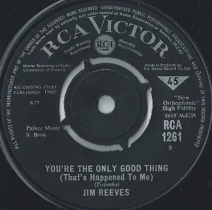 Pochette de You’re the Only Good Thing (That’s Happened to Me) / Oh How I Miss You Tonight de Jim Reeves