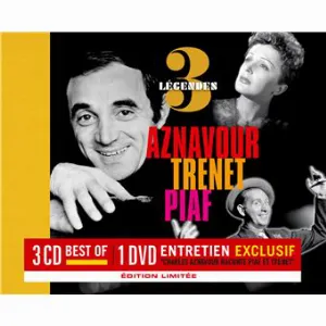 Pochette 3 Légendes: Aznavour / Trenet / Piaf