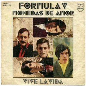 Pochette de Monedas de amor / Vive la vida de Fórmula V