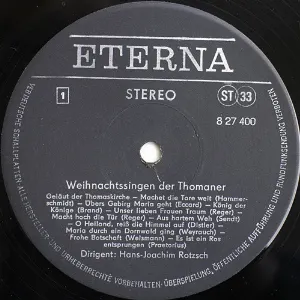 Pochette de Weihnachtssingen der Thomaner de Thomanerchor Leipzig