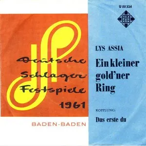 Pochette de Ein kleiner gold'ner Ring de Lys Assia